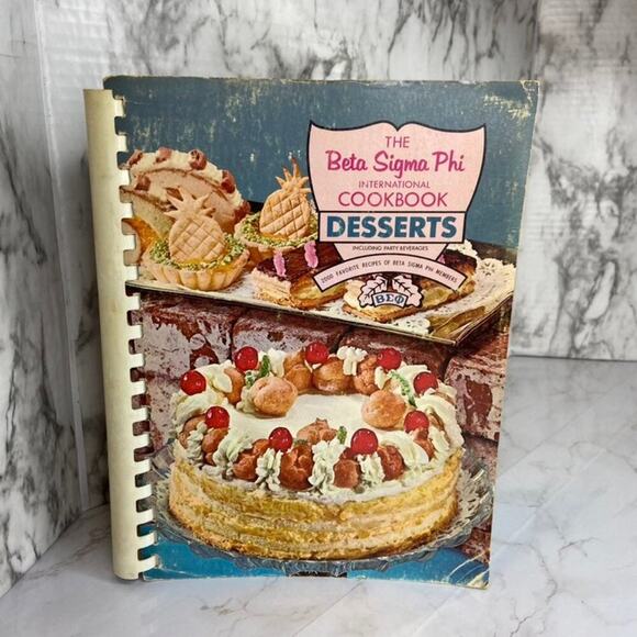 no brand Other - Vintage Cookbook “The Beta Sigma Phi International Cookbook of Desserts”​